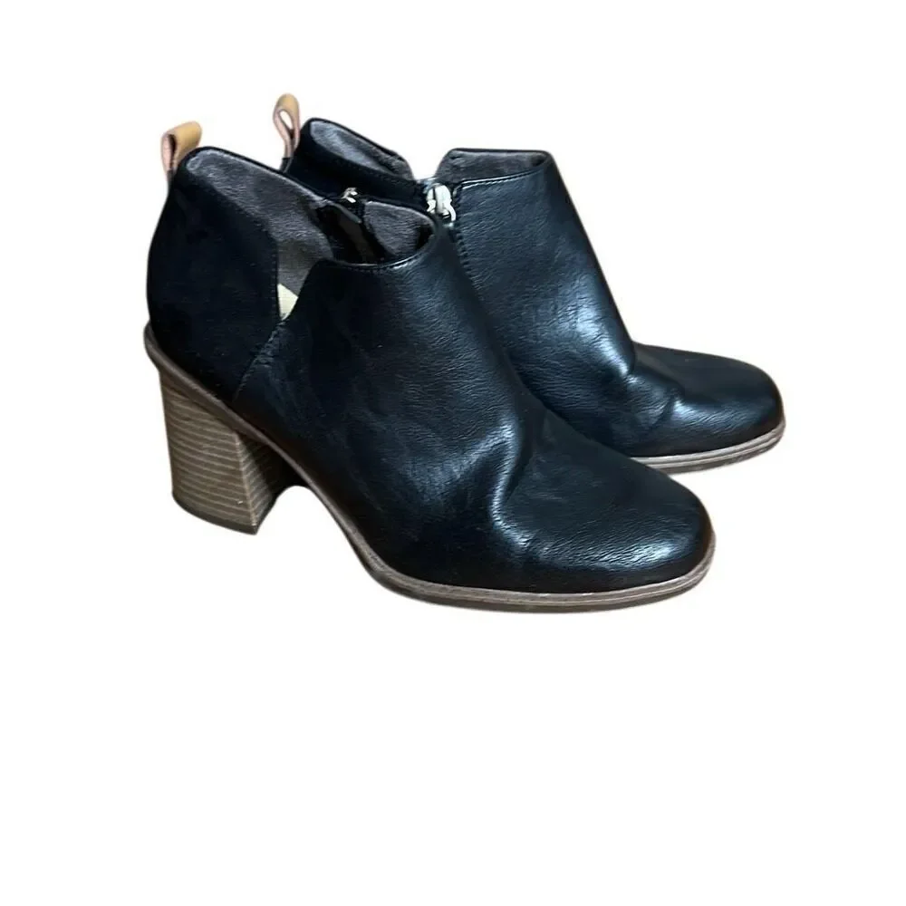 Dr Scholls‎ Sustainable Comfort Faux Leather Roxanne Ankle Booties Black Size 9M